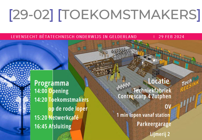 Technasium. Toekomstmakers: event voor leerlingen, experts en opdrachtgevers